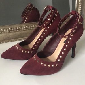 Forever 21 Studded Suede Heels